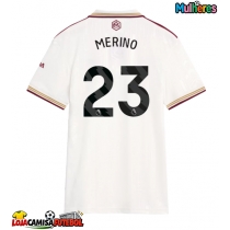 Camisa de Futebol Arsenal Mikel Merino #23 Equipamento Alternativo Mulheres 2025-26 Manga Curta